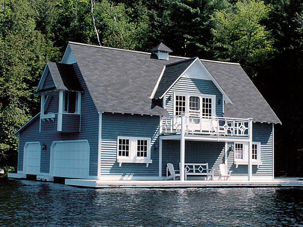 Decks by Nordeck - add a deck to your boathouse.